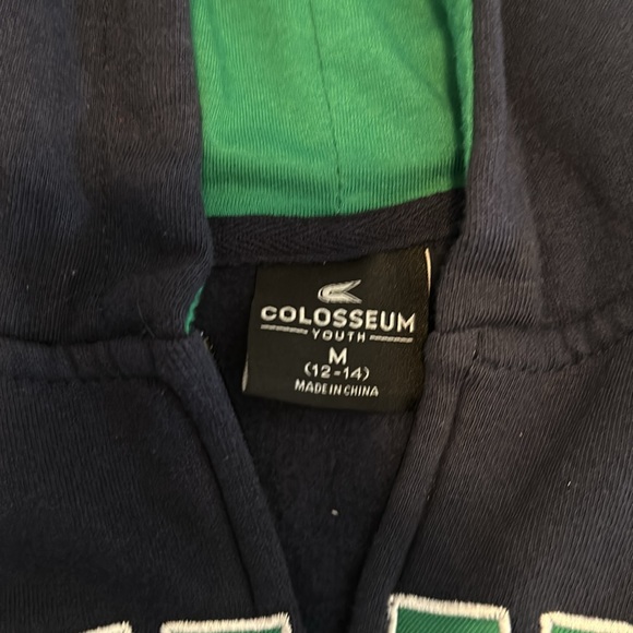 Kids Notre Dame zip up hoodie size 12/14 - Picture 2 of 2